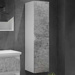 Grossman Пенал подвесной Инлайн 35 белый/бетон – фотография-3